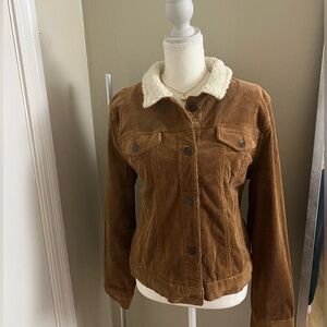 Mudd Brown Corduroy Jacket with Sherpa Collar